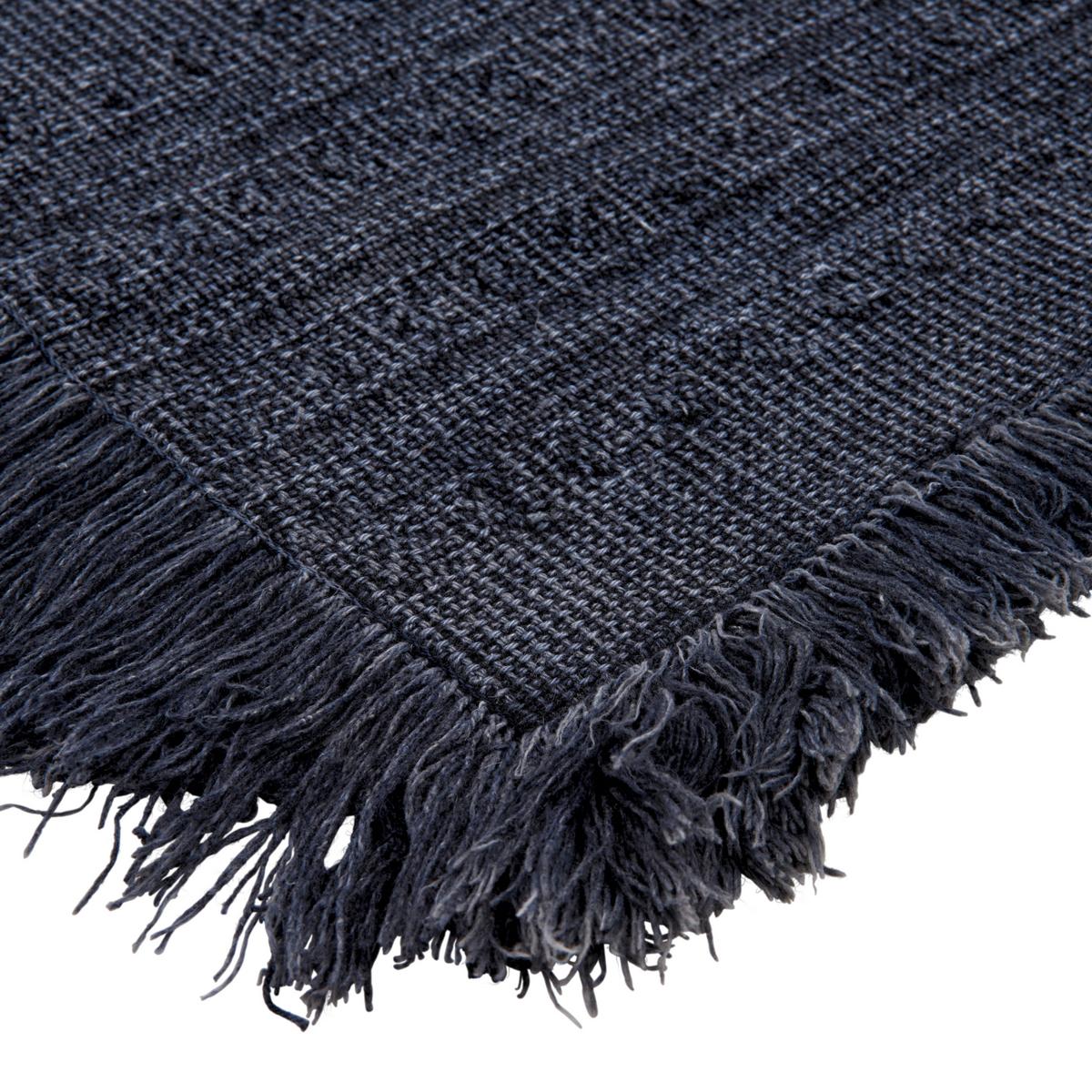 Ročno Tkana Preproga Monaco 1 - temno modra, tekstil (80/150cm) - Modern Living