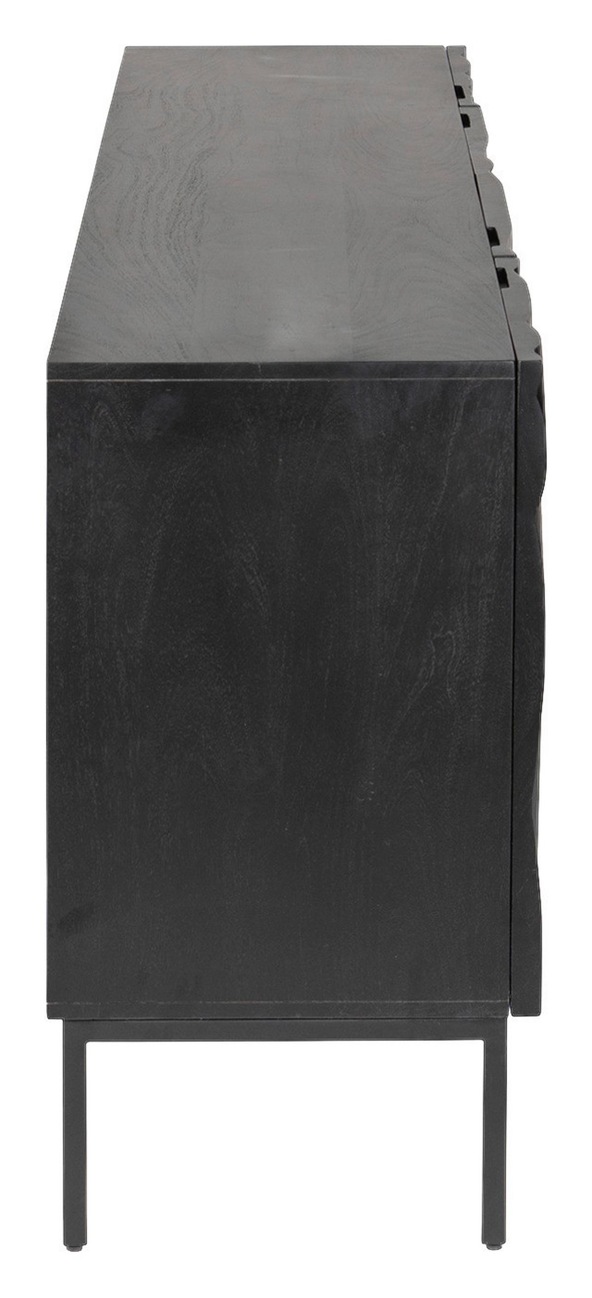 Sideboard Black Rose Schwarz - Schwarz, Trend, Holz/Metall (175/76/40cm) - P & B
