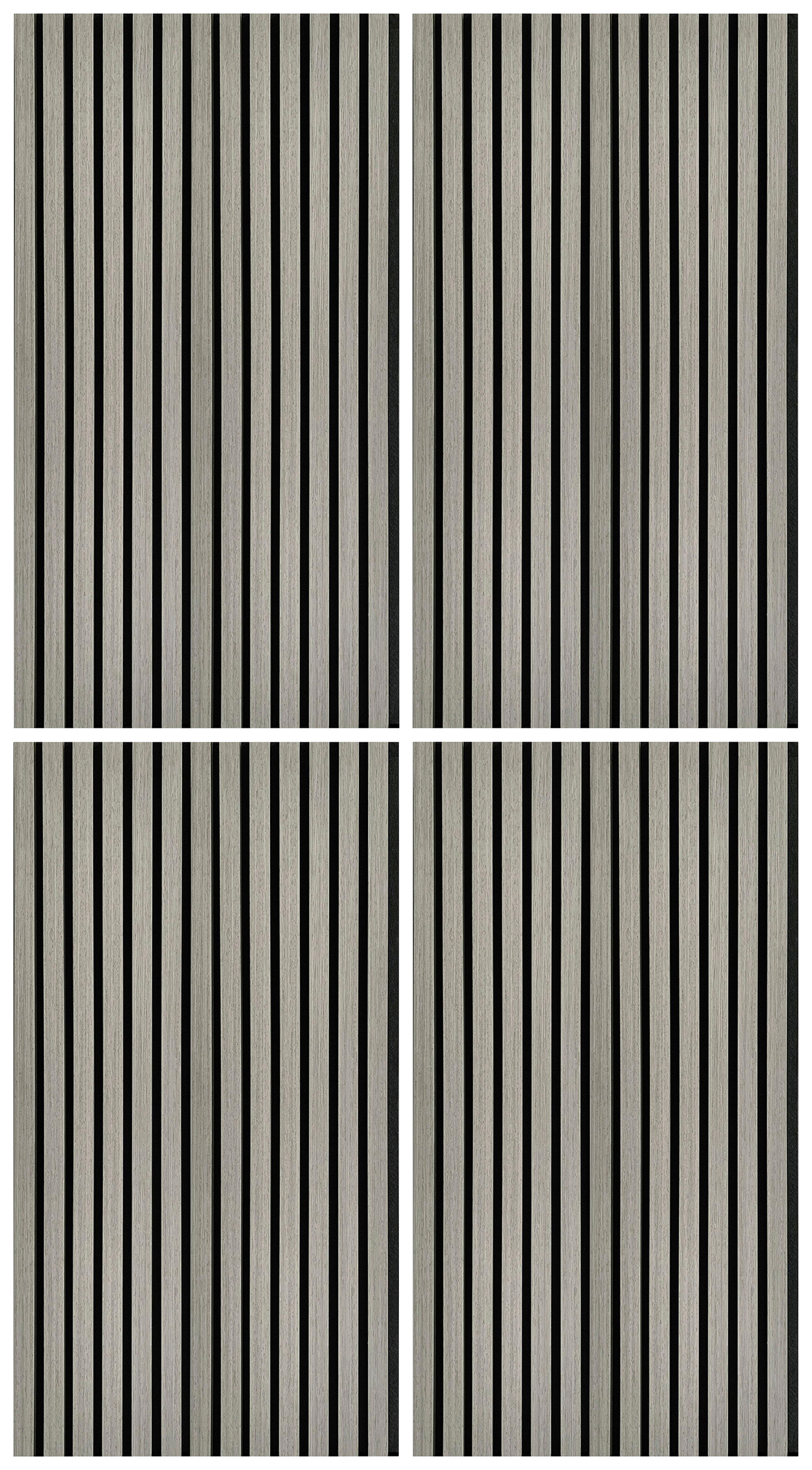 PANEL AKUSTYCZNY AKUSTIKPANEEL GREY OAK - szarobrązowy, Konventionell, tworzywo sztuczne/drewno (52/104/2,2cm)
