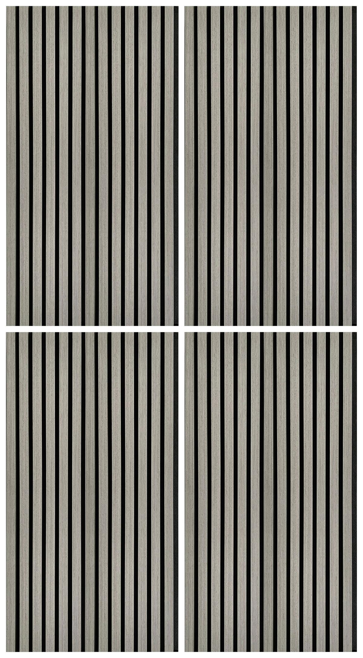 PANEL AKUSTYCZNY AKUSTIKPANEEL GREY OAK - szarobrązowy, Konventionell, tworzywo sztuczne/drewno (52/104/2,2cm)