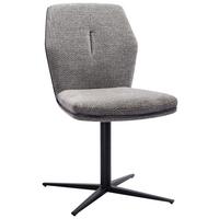 KRZESŁO LILLY - czarny/szary, Design, metal/tkanina (48/88/63cm) - Novel