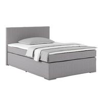 Boxspring Krevet Nero - boje kroma/sivo-bež, Konvencionalno, tekstil/metal (140/200cm) - Best Price