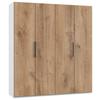 Ormar S Klasičnim Vratima Level 36 A - bijela/boje hrasta, Moderno, drvni materijal (200/216/58cm) - Modern Living