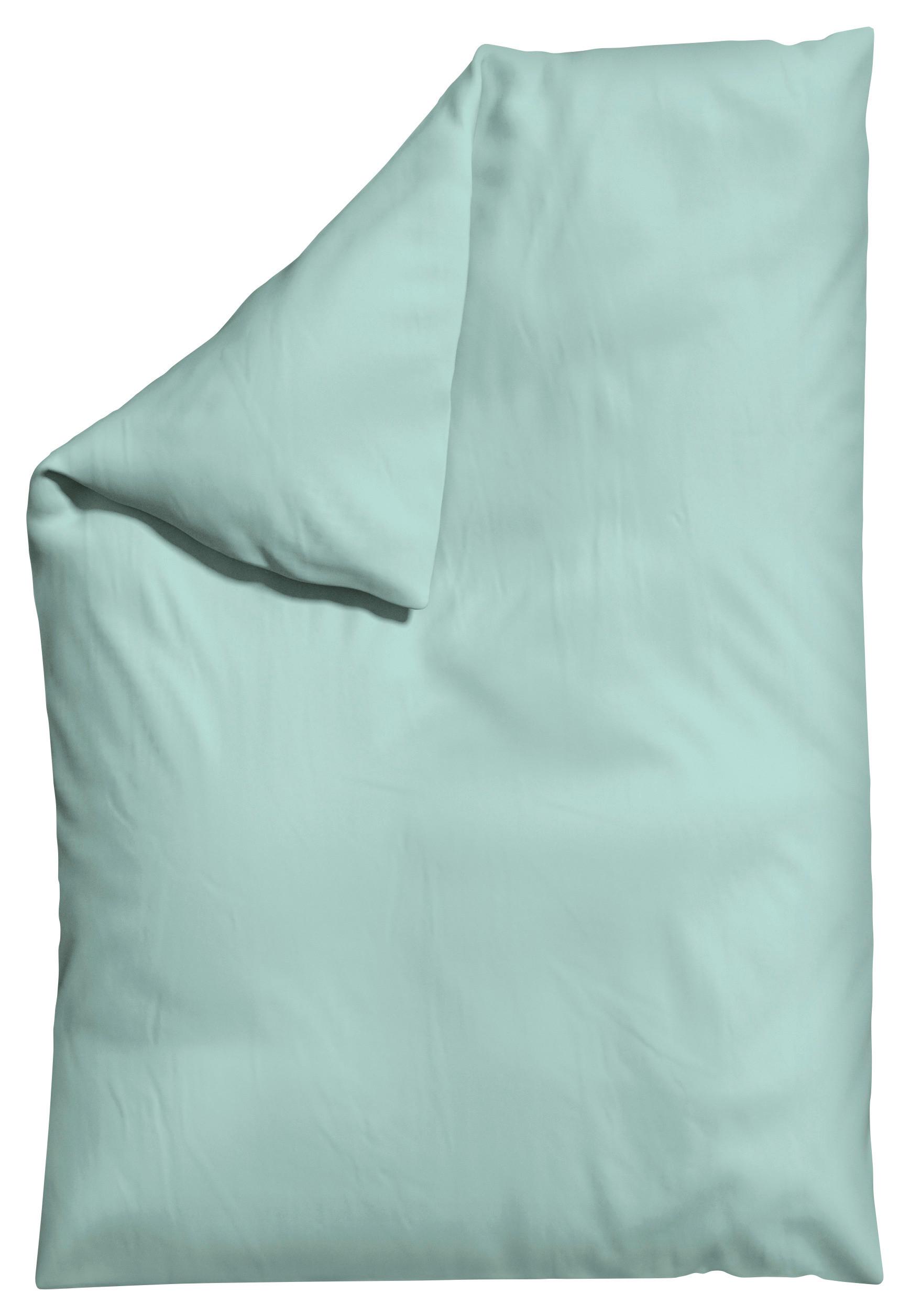 Bettdeckenbezug Woven Satin Pastellblau ca. 135-140x200cm - Pastellblau, Basics, Textil (135-140/200cm) - Schlafgut