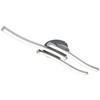 LED-TAKLAMPA ROLLIM - vit/nickelfärgad, Klassisk, metall/plast (14/54,5/6,5cm) - Mömax