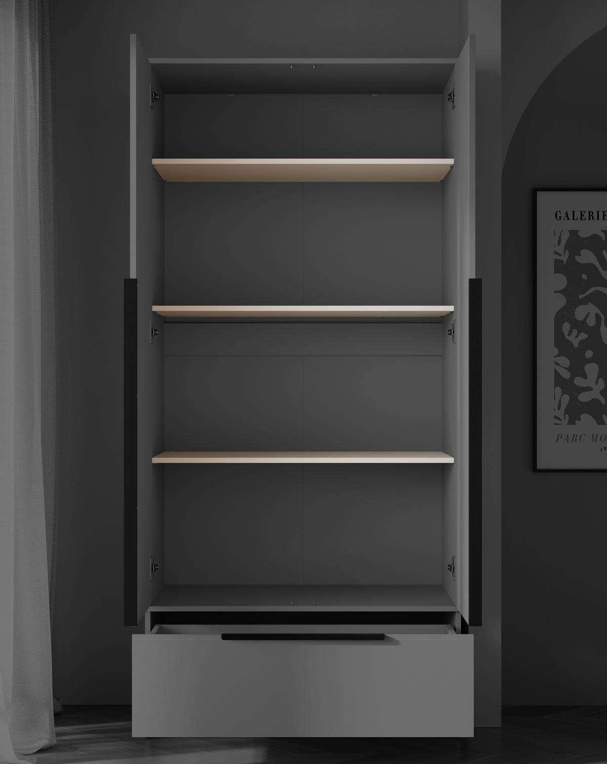 Set Polic Spirit, Bež, Kašmir, 3-Delni - kašmir/bež, Konvencionalno, leseni material (87/1,5/46cm) - P & B