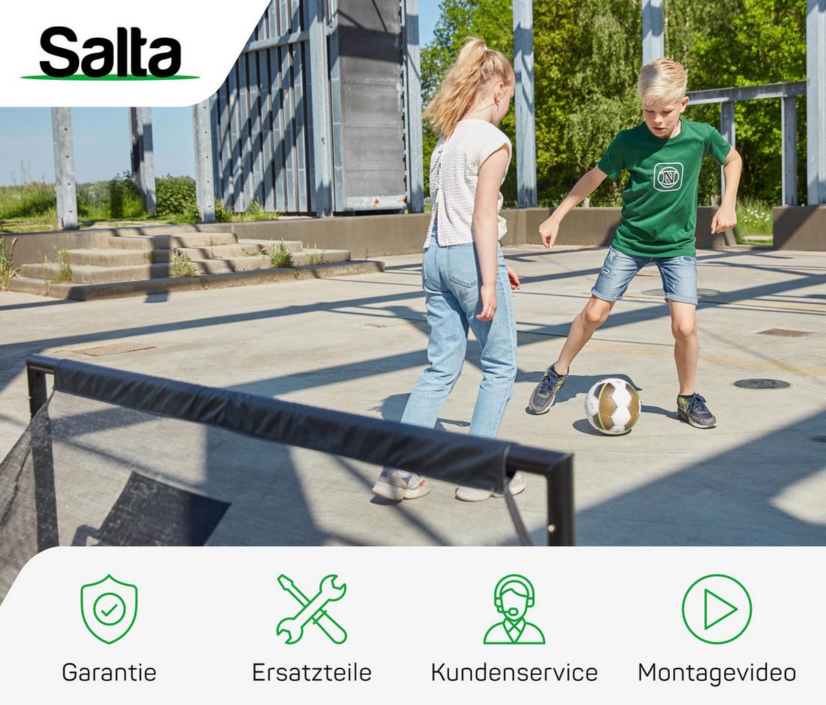 FUßBALLTOR SALTA TECHNIQ - Schwarz, KONVENTIONELL, Metall (150/60/60cm) - Salta