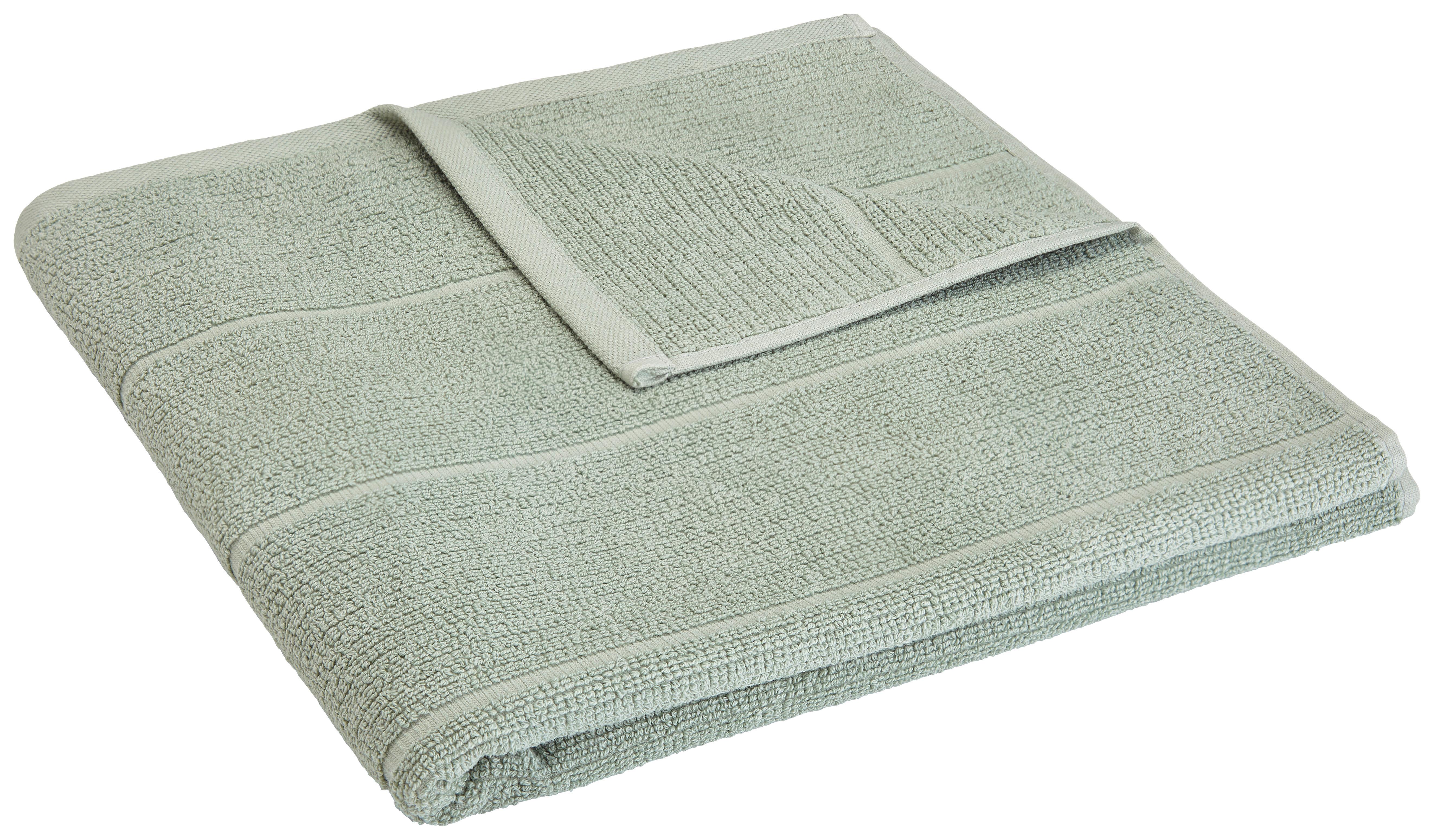 Duschtuch Anna in Grün ca. 70x140cm - Grün, Textil (70/140cm) - Modern Living