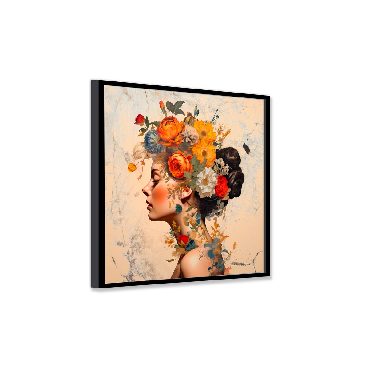 Kép Vous - fekete/színes, faalapú anyag/papír (30/30cm) - Modern Living