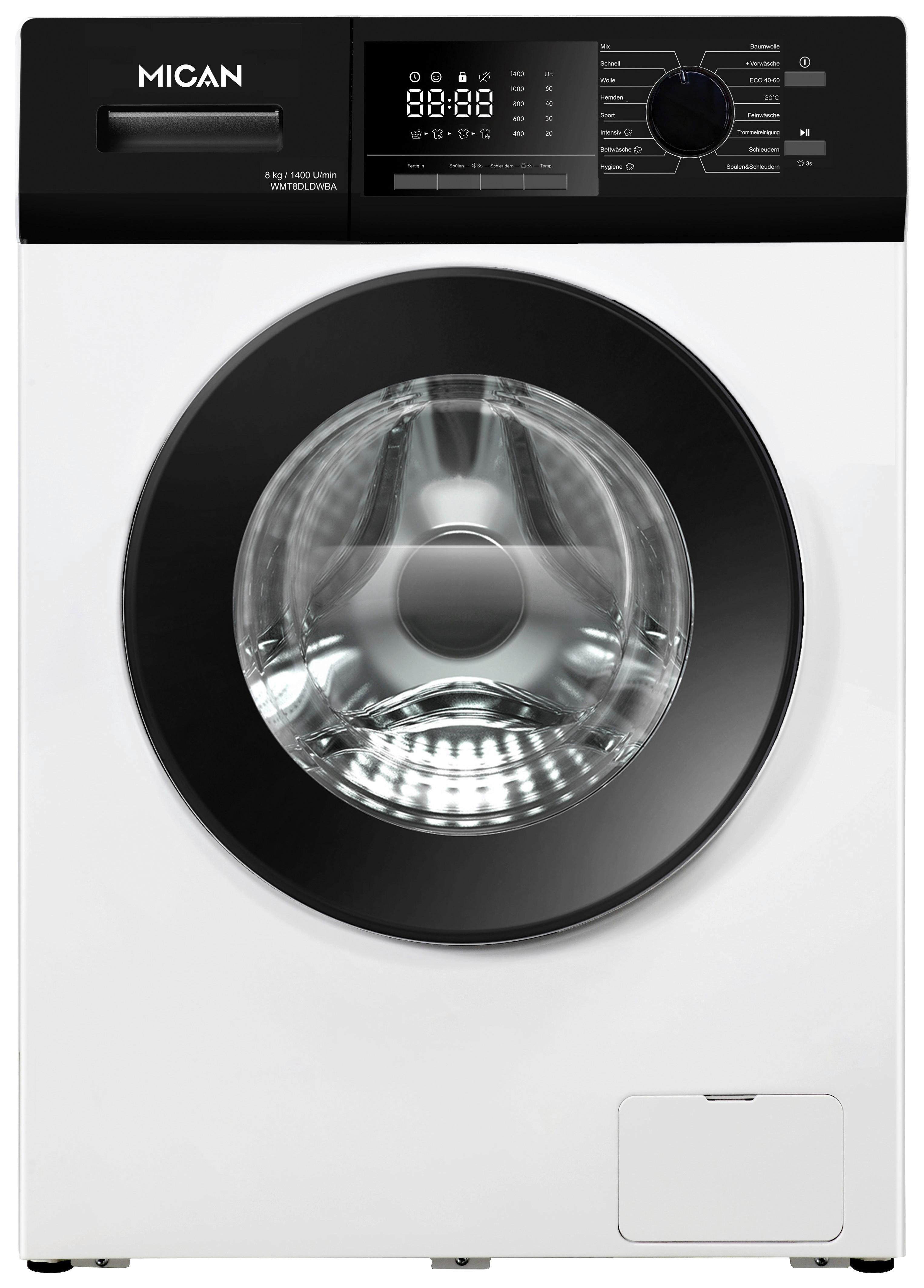 Waschmaschine WMT8DLDWBA - Weiß, Basics, Metall (52/59,5/85cm) - Mican