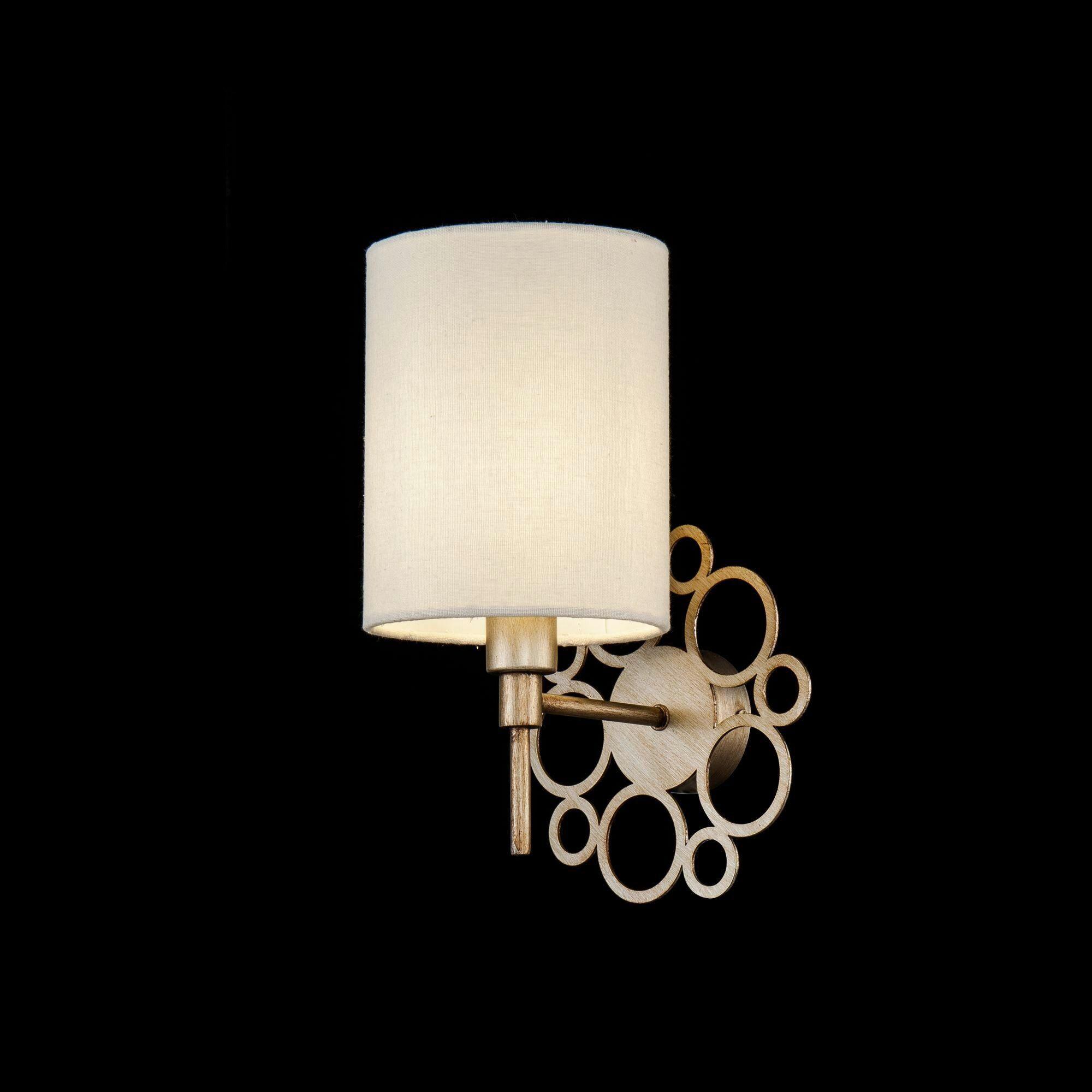 WANDLEUCHTE ANNA - Goldfarben/Creme, Trend, Kunststoff/Textil (18/30/19cm) - MAYTONI