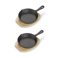 Servirna Ponev Blackstyle, 2 Kos - črna, Basics, kovina (25,4/15,8/3,2cm) - Echtwerk