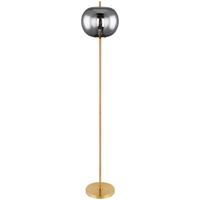 Stehleuchte Blacky I in Messingfarben max. 60 Watt - Messingfarben, Design, Glas/Metall (30/160cm) - Globo