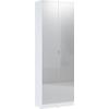 Višenamjenski Ormar Lena - bijela, Trend, staklo/drvni materijal (65/195,5/33cm) - Modern Living