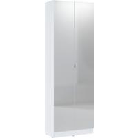 Dulap multifuncțional LENA - alb, Trend, sticlă/material pe bază de lemn (65/195,5/33cm) - Modern Living