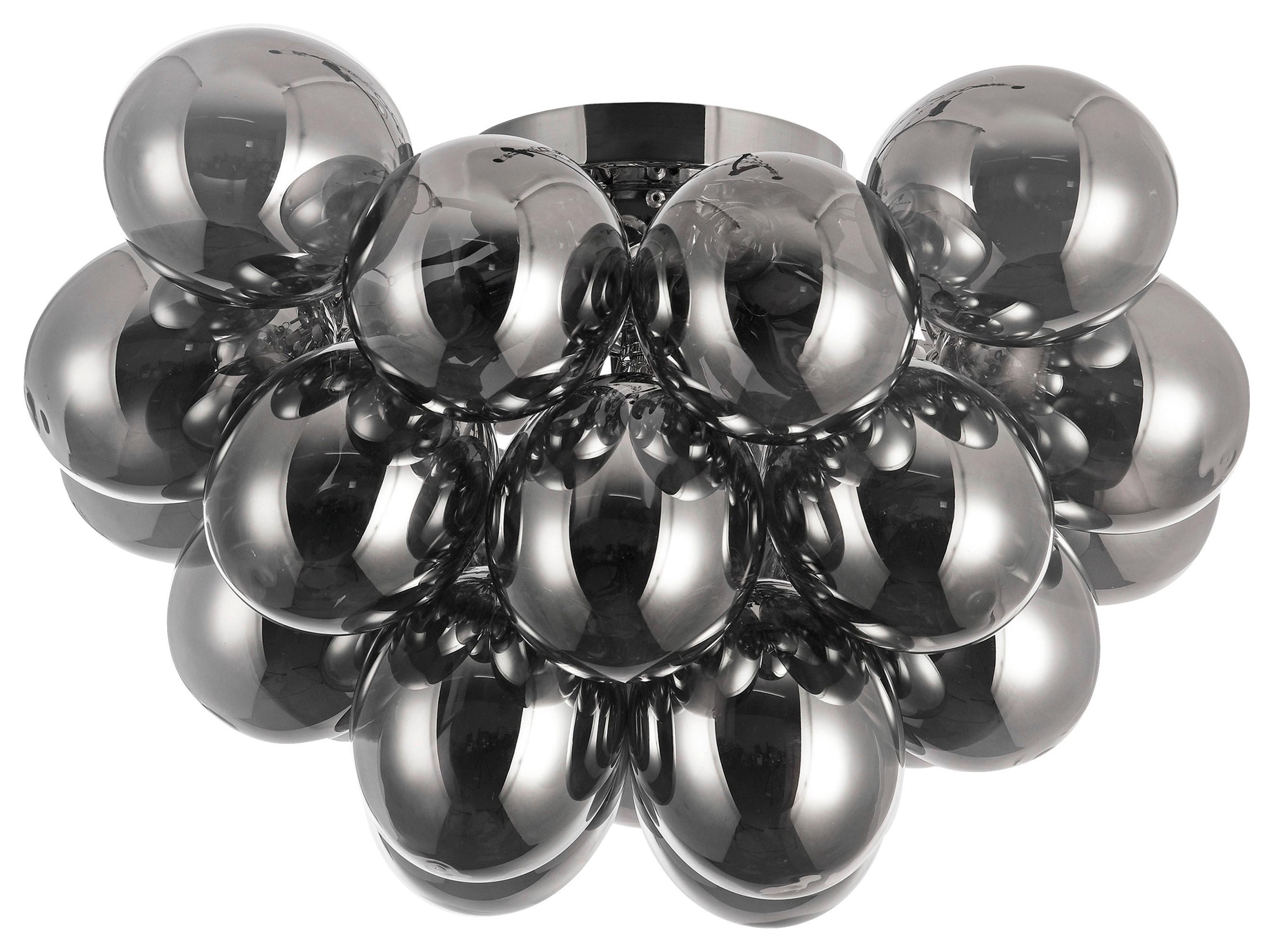 Deckenleuchte Balbo Nickelfarben max. 28 Watt - Nickelfarben, Trend, Glas/Metall (50/29,5/50cm) - MAYTONI