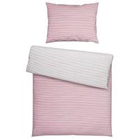 Bettwäsche Nadja Wende ca. 160x210cm - Türkis/Weiss, Textil (160/210cm) - Based