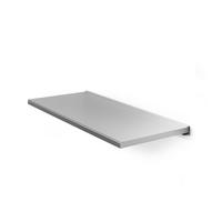 Stenska Polica Chany, Barva Nerjavečega Jekla, 80 Cm - barve nerjavečega jekla, Moderno, leseni material (80/2/25cm) - Premium Living