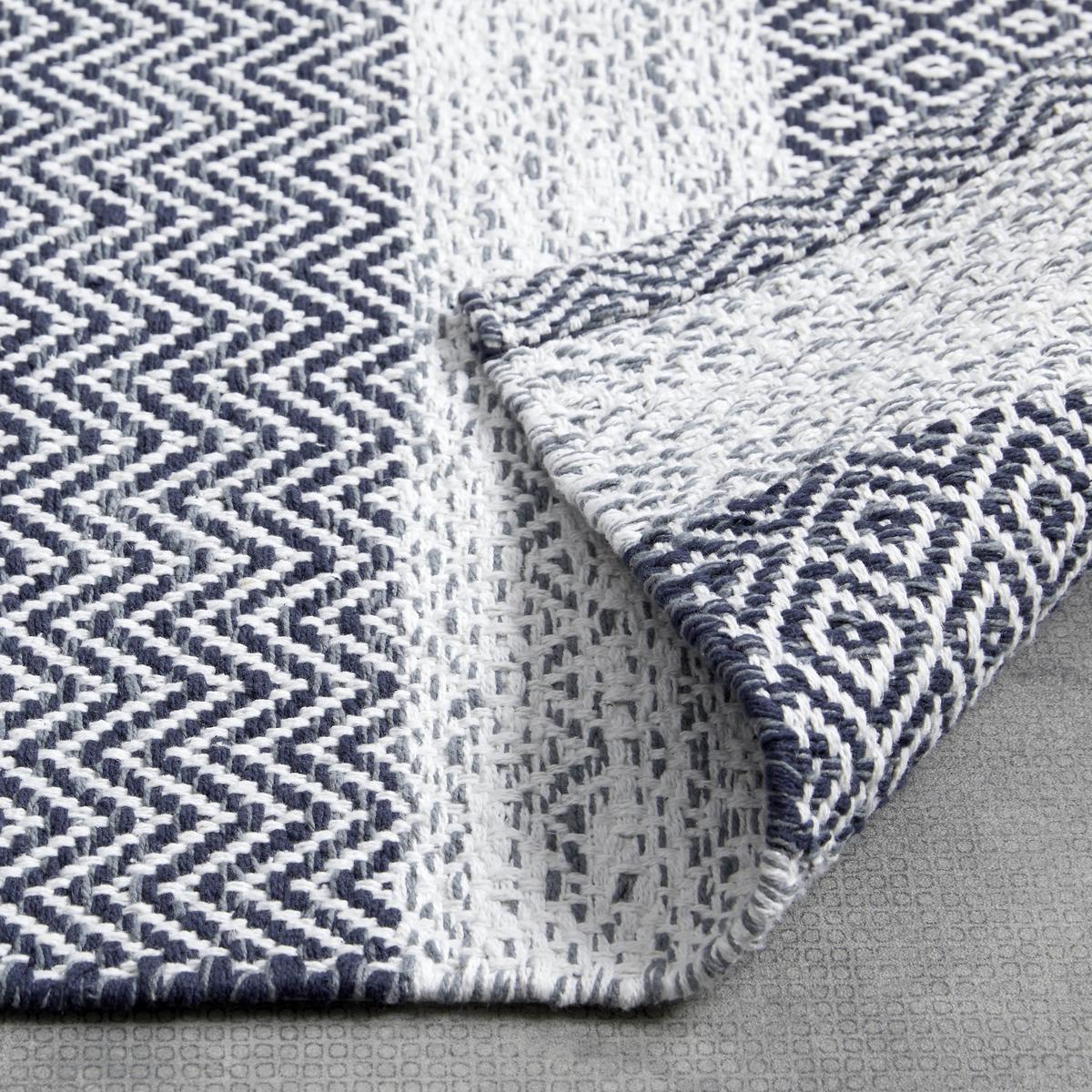 Ročno Tkana Preproga Elisa - temno siva/bela, Moderno, tekstil (80/150cm) - Modern Living