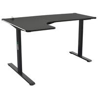 Gaming Miza Zocker - črna, Moderno, kovina/leseni material (140/75/60-100cm) - Mömax