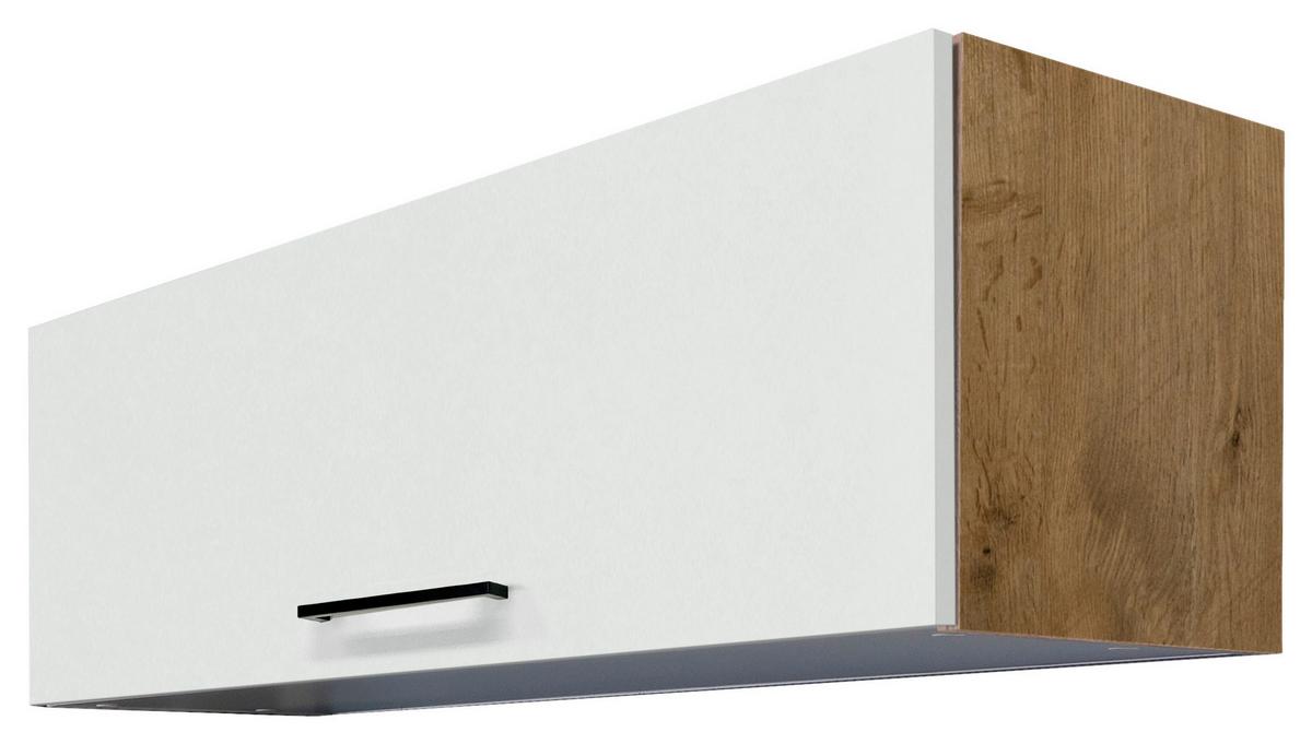 Küchenoberschrank Avila Eichefarben/Magnolie - Eichefarben/Magnolie, KONVENTIONELL, Holzwerkstoff/Metall (100/32/32cm) - FlexWell