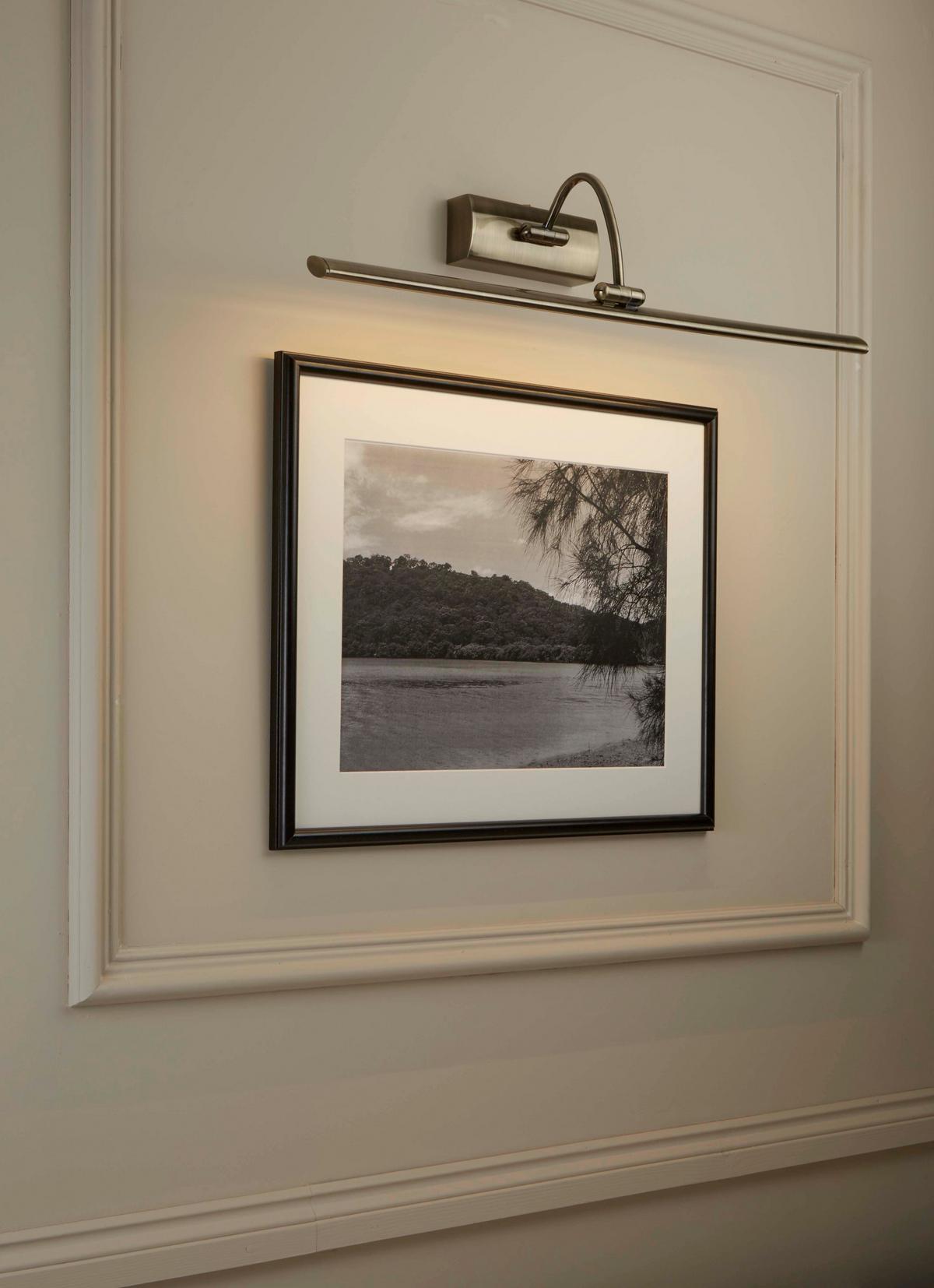 LED Képmegvilágító Lámpa Barcelona 2982-81ab - sárgarézszínű, Basics, fém (64/11/21cm)