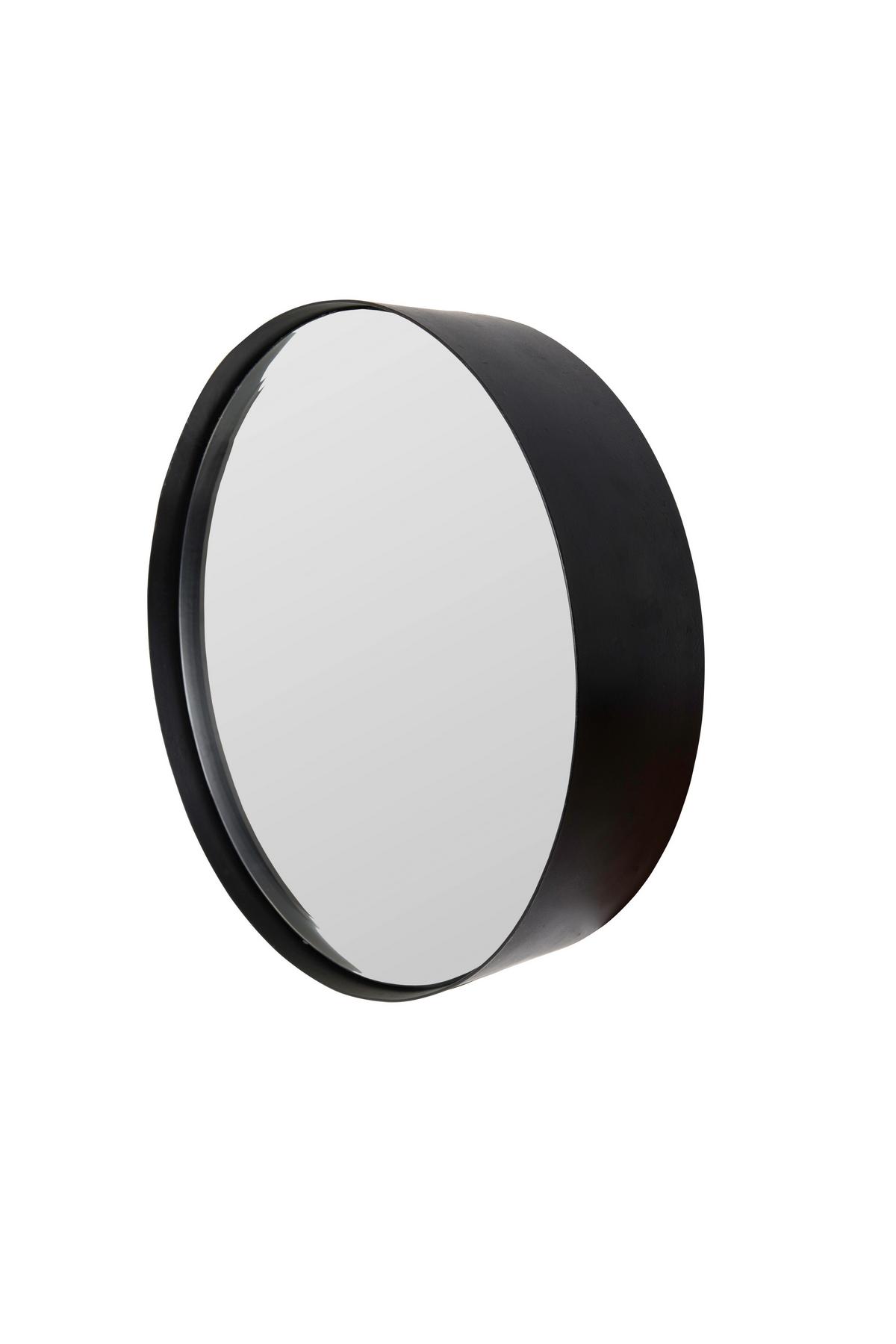 LUSTRO ŚCIENNE 8100011 - czarny, Trend, metal/szkło (36/36/7,5cm) - Zuiver