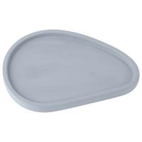 Dekoteller Elias Grau - Grau, Modern, Stein (25/15cm) - Modern Living