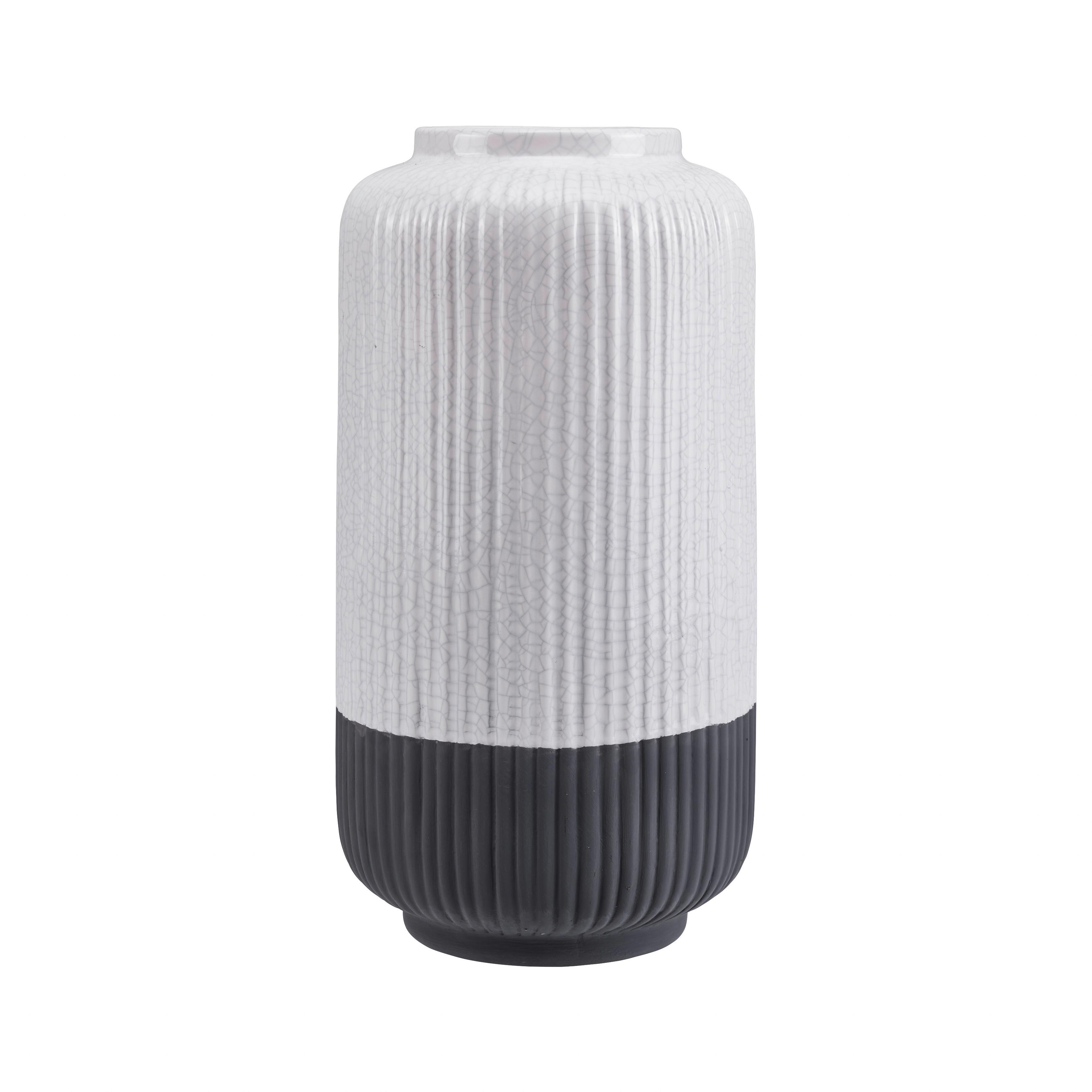 Vaza Rezzo - siva/bela, Moderno, keramika (16/30cm) - Bessagi Home