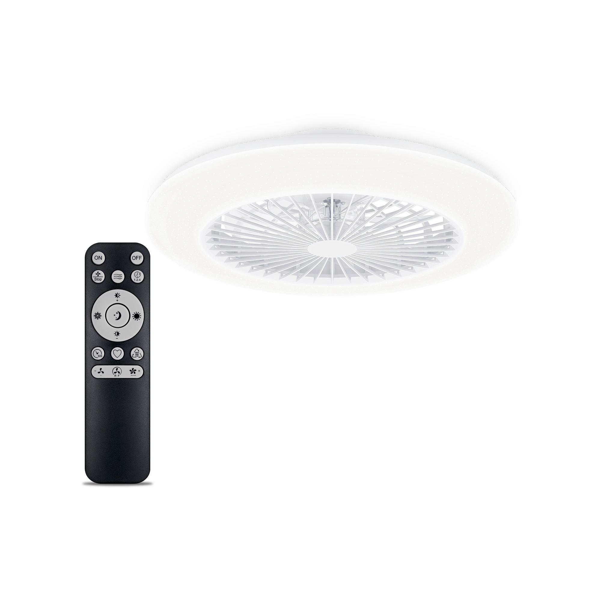 WENTYLATOR SUFITOWY AMIGO FLAT FAN CEILING IR RD - biały, Konventionell, tworzywo sztuczne (57,7/14,2/57,7cm) - Philips