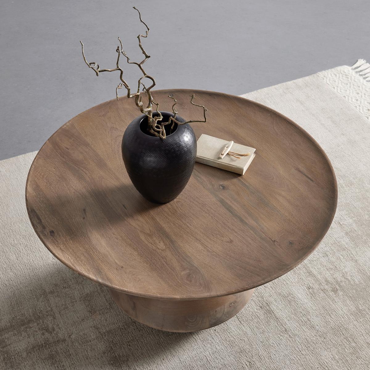 Couchtisch Laya aus Mangoholz - Naturfarben, ROMANTIK / LANDHAUS, Holz (80/80/44cm) - Zandiara