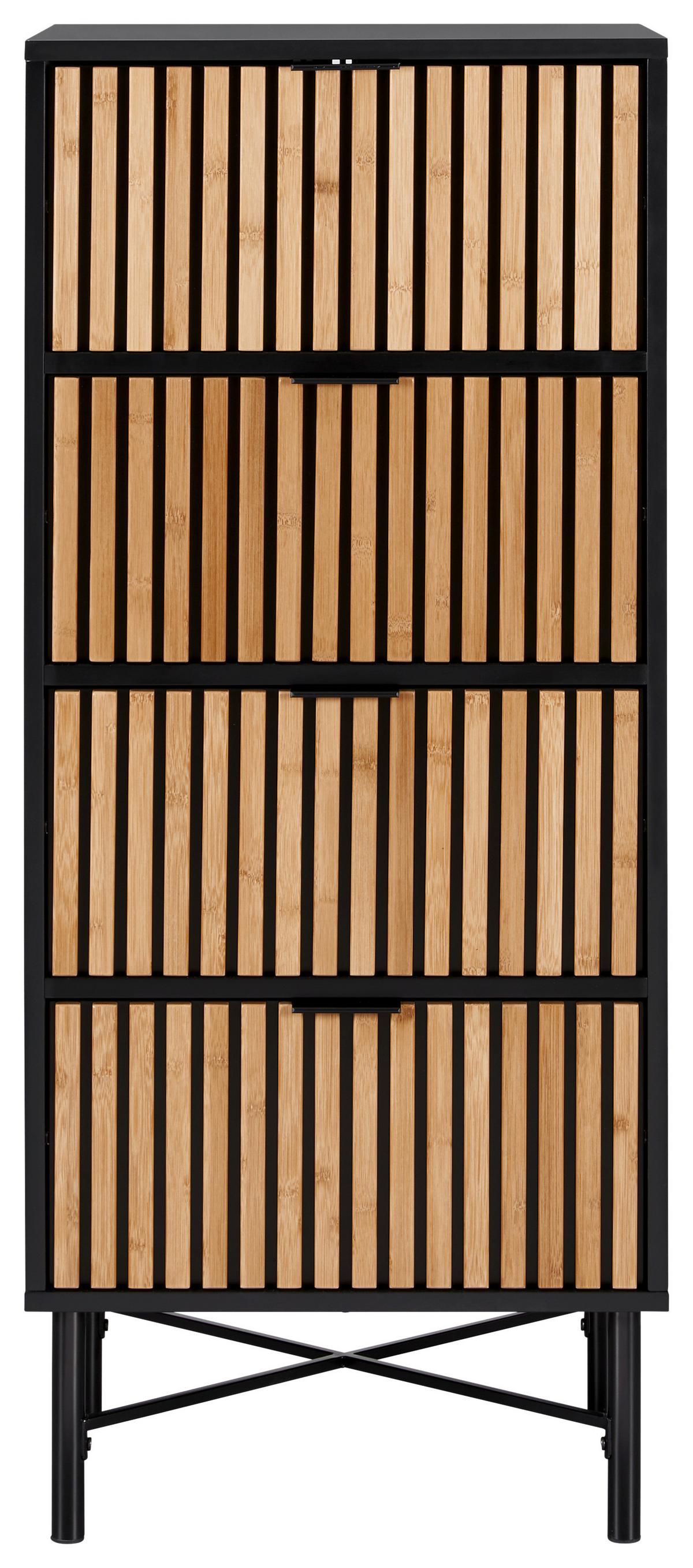 Comodă MADRID -EXKLUSIV- - culoare lemn stejar/culoare natur, Modern, lemn/metal (48/114/40cm) - Modern Living