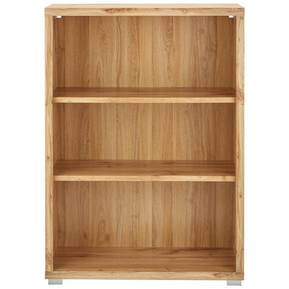 Etajeră Line 4 - alb/culoare lemn stejar, Modern, compozit lemnos (80/112/36cm) - Modern Living