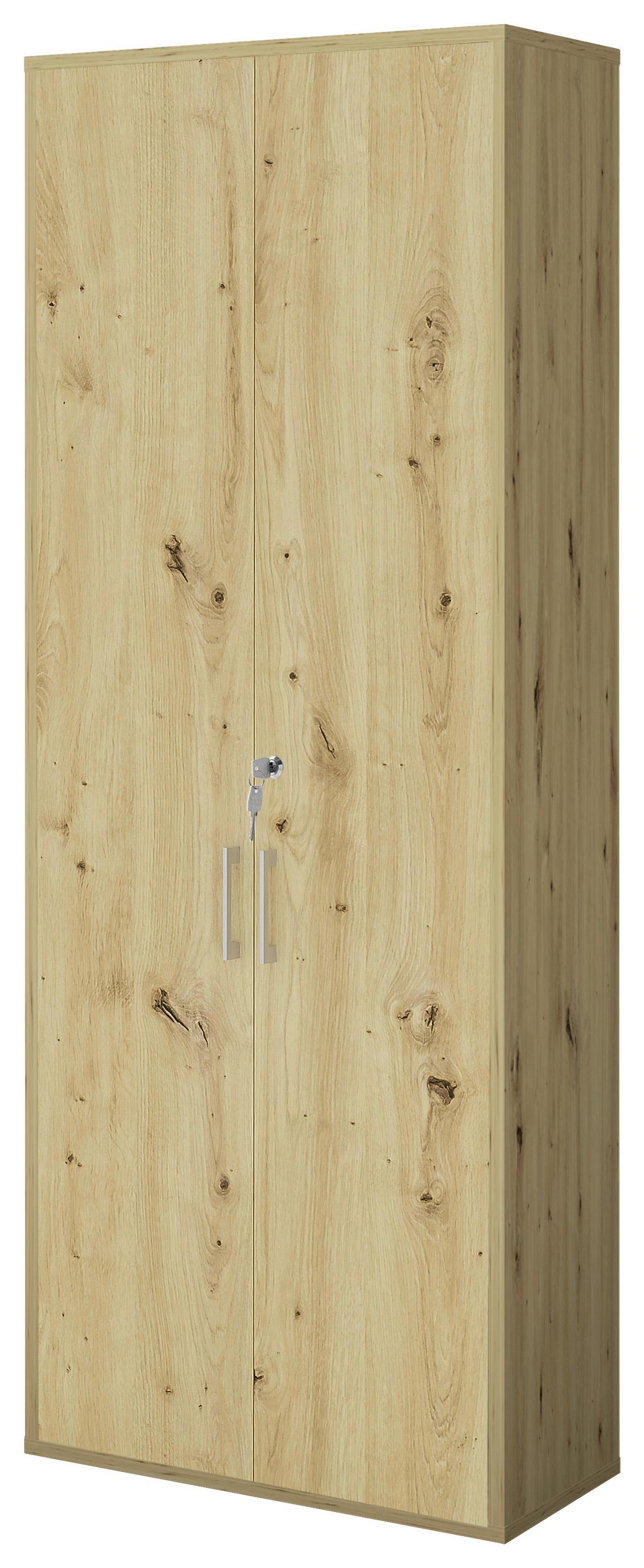 Türenset Big Profi Office - Alufarben/Eiche Artisan, Modern, Holzwerkstoff/Metall (77/211/40cm) - Mömax