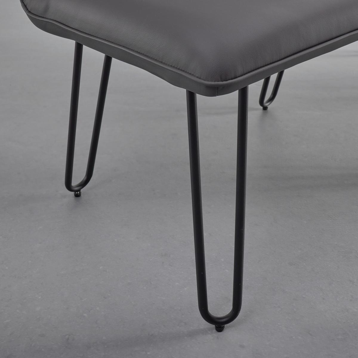 Bancă IVIE - gri, Modern, lemn/metal (140/92/62cm) - Bessagi Home