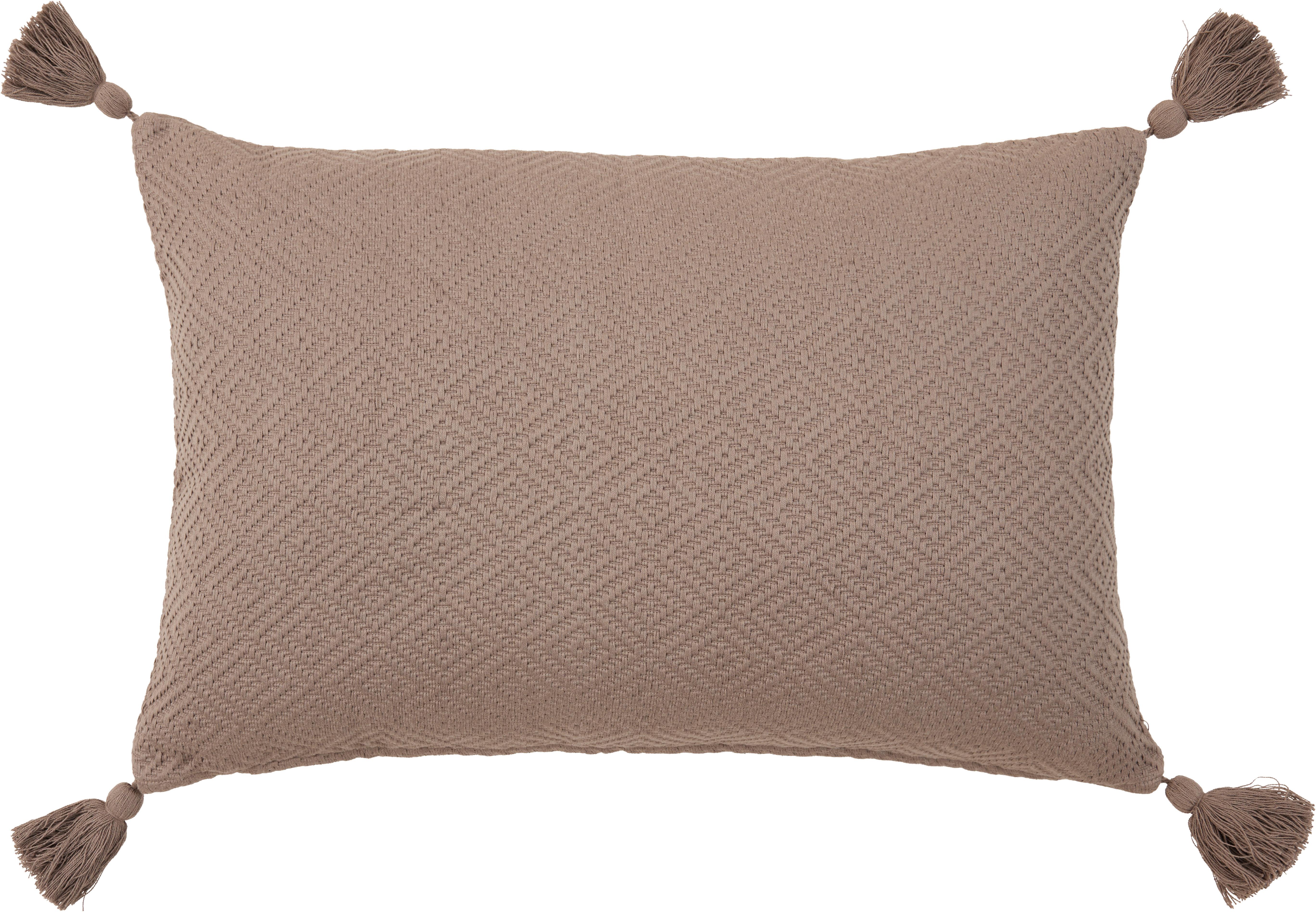 Zierkissen Frieda in Taupe ca. 40x60cm - Taupe, MODERN, Textil (40/60cm) - Modern Living