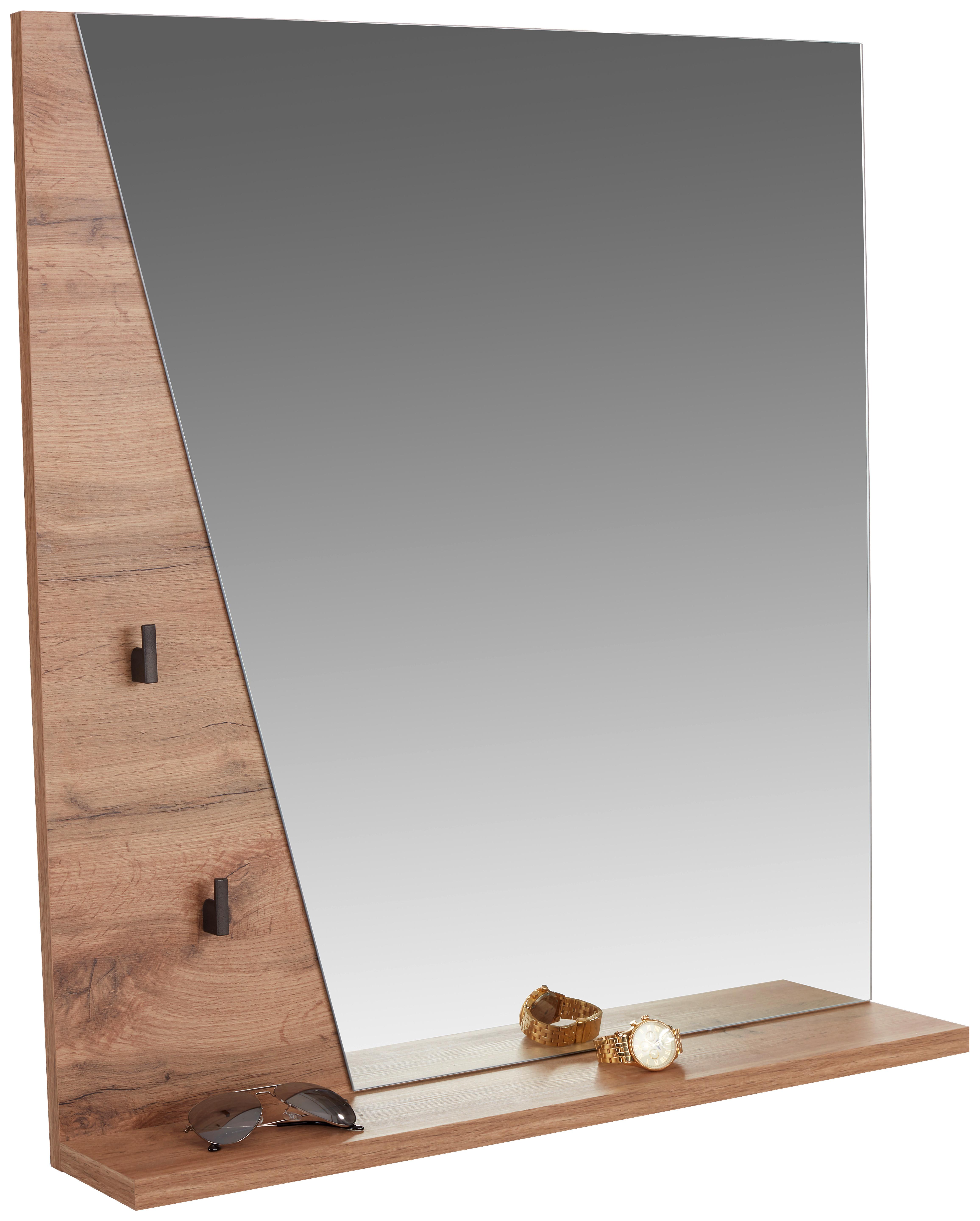 Ogledalo Venedig - hrast, Moderno, steklo/leseni material (80/84/12cm) - Modern Living