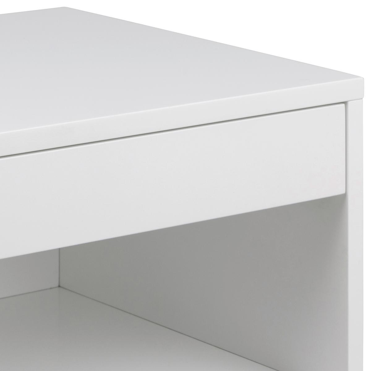 SZAFKA NOCNA CHOLET - biały, Modern, materiał drewnopochodny (50/24,3/35cm) - MID.YOU