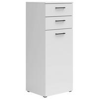 Kommode Multistauraum Weiß - Anthrazit/Schwarz, MODERN, Holzwerkstoff/Kunststoff (45/115/40cm) - Mömax