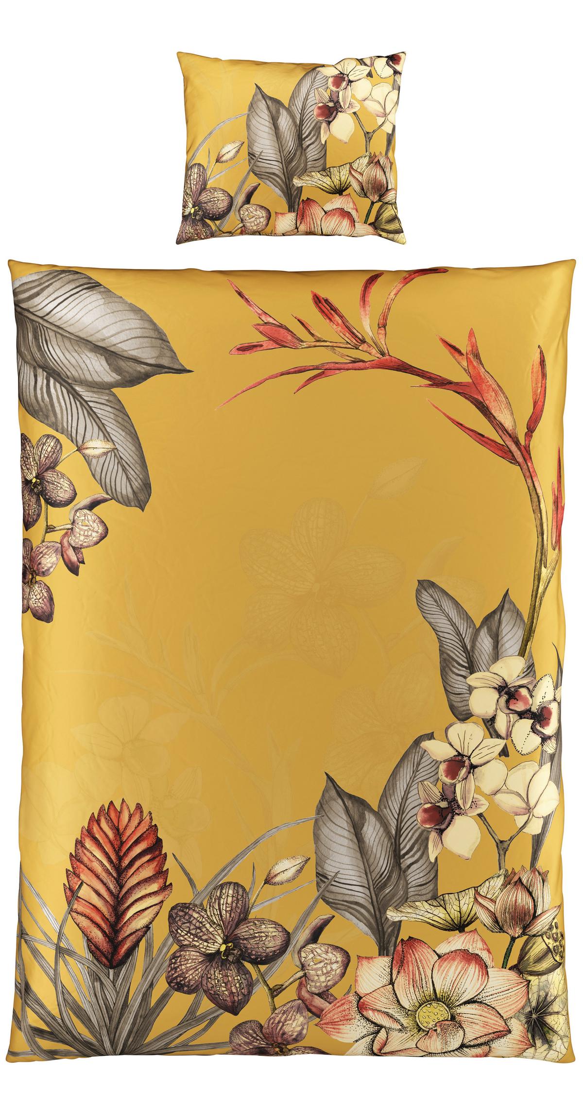 BETTWÄSCHESET CARTAXO - Gelb, Lifestyle, Textil (160/210cm) - Modern Living