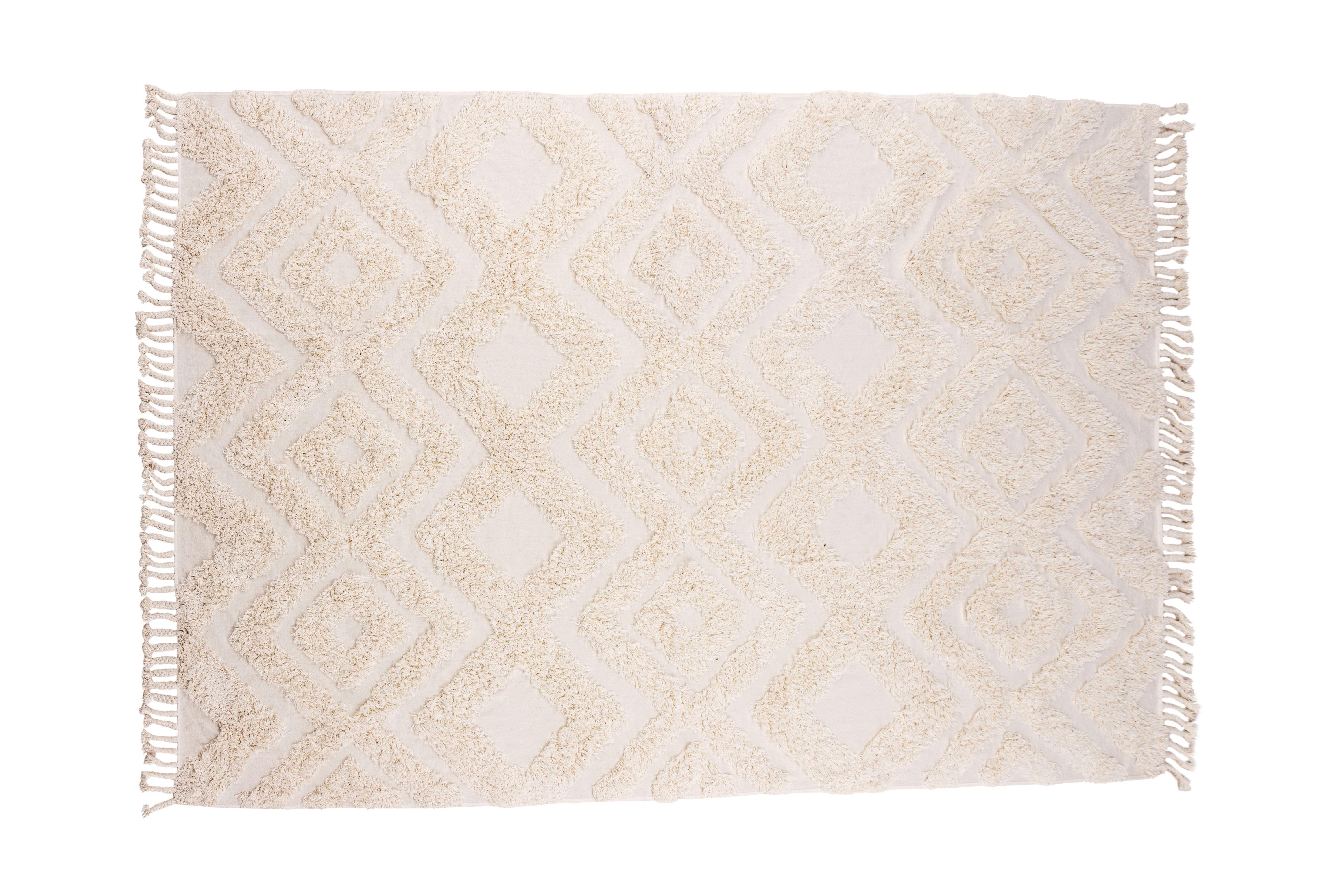 HOCHFLORTEPPICH HILMA - Weiß, LIFESTYLE, Textil (200/300cm) - P & B