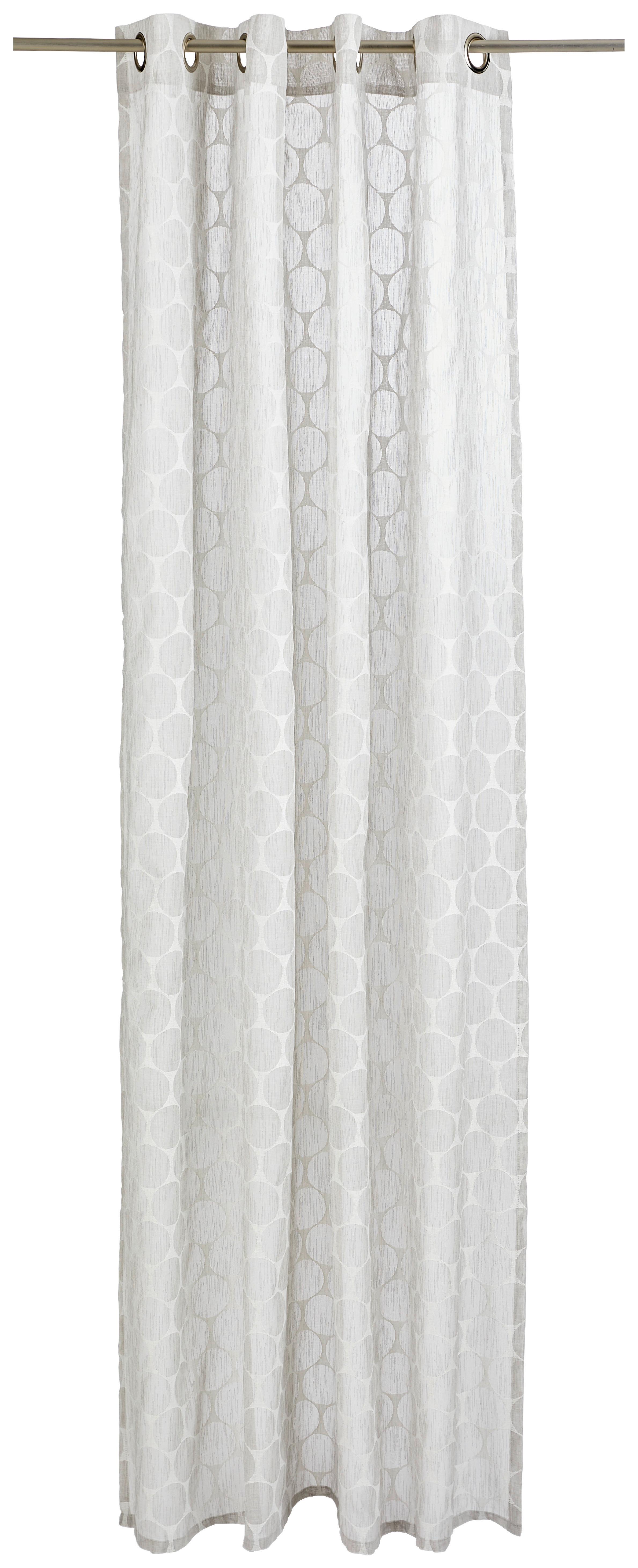 ZASŁONA NA PRZELOTKACH NAGAR DIETER KNOLL - szary, Design, tkanina (140/245cm) - Dieter Knoll