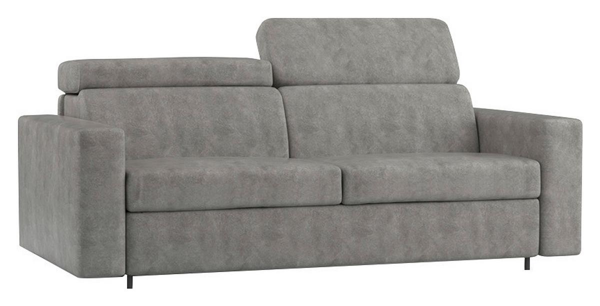 Kanapéágy Verona - szürke, Konventionell, faalapú anyag/textil (206/82-100/101cm) - Mömax