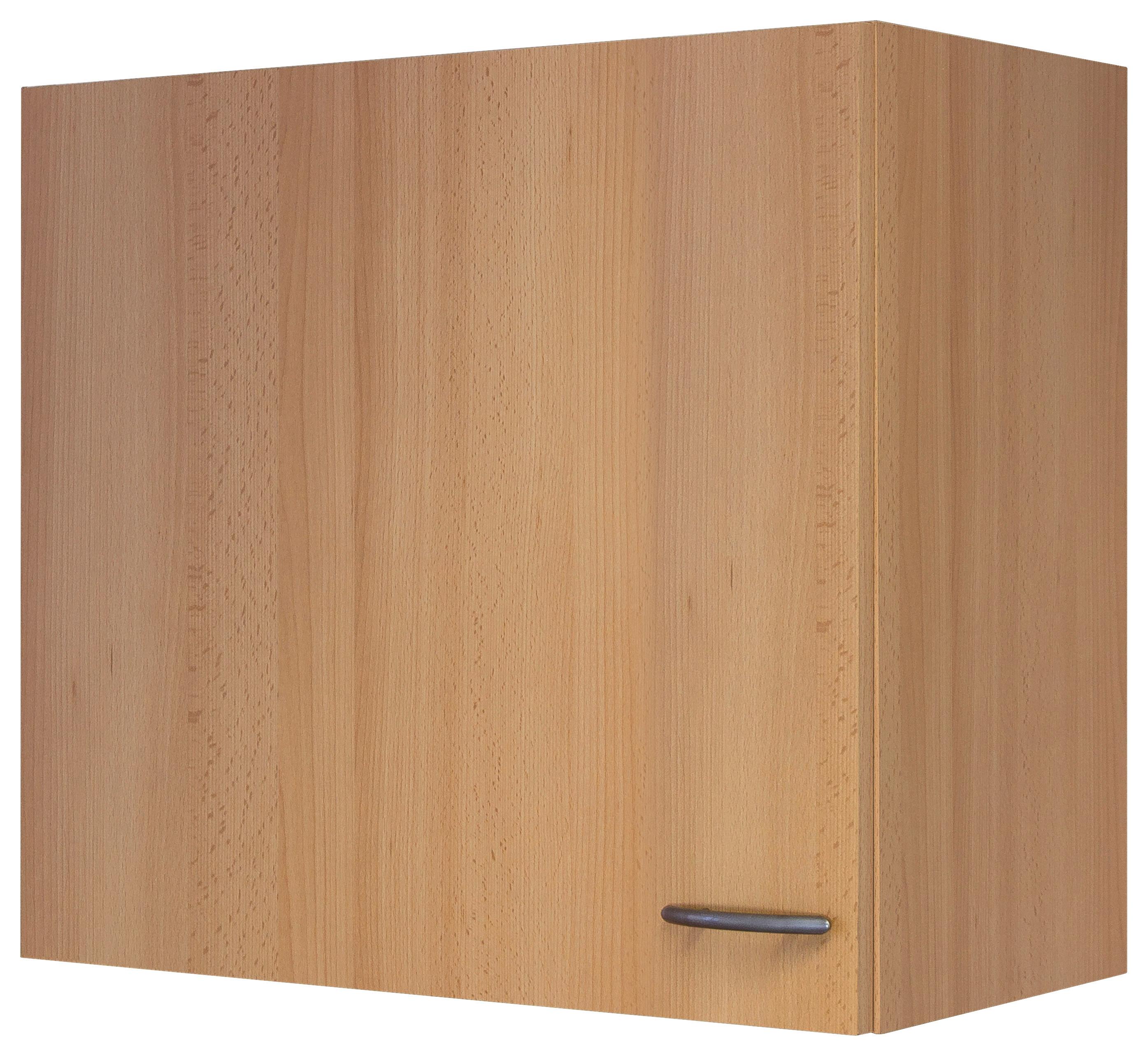 Kuhinjska Zgornja Omarica Nano, Barva Bukve - barve nerjavečega jekla/barve bukve, Moderno, umetna masa/leseni material (60/54/32cm) - FlexWell