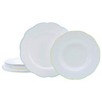 Serviciu de masă Florine 8/1 - lila/verde limetă, Basics, ceramică - Creatable