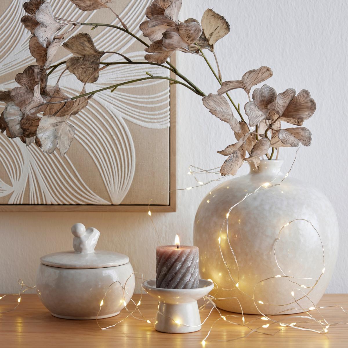 Lichterkette Rob in diversen Designs - Silberfarben, Modern, Kunststoff/Metall (220cm) - Mömax