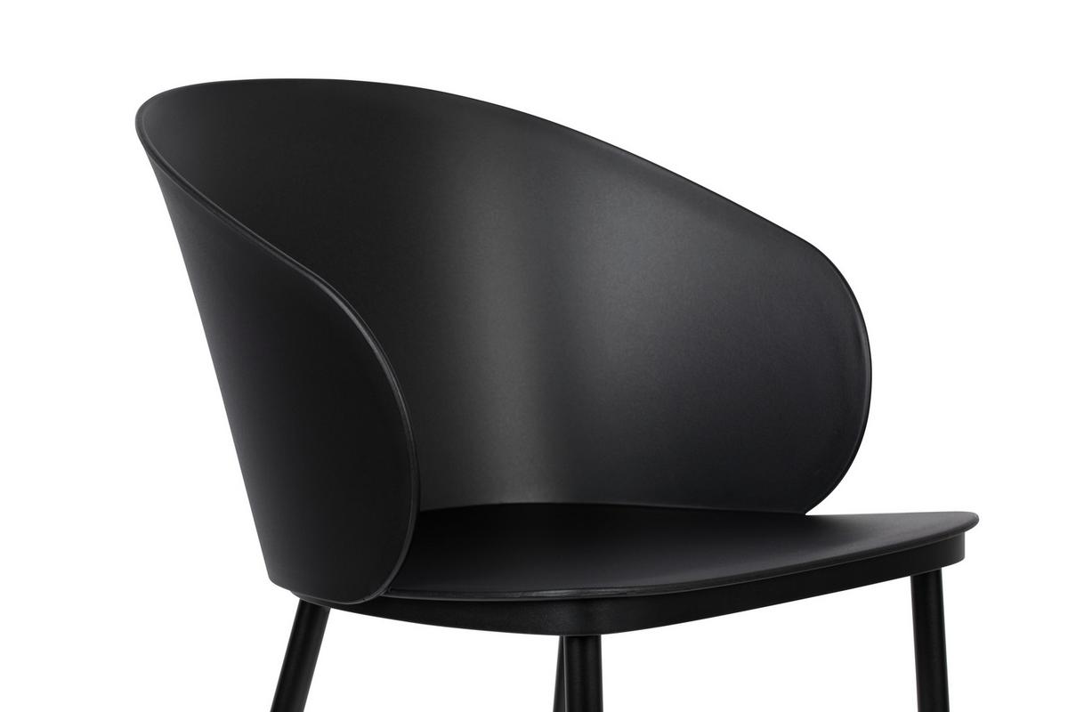 KRZESŁO GIGI - czarny, Konventionell, tworzywo sztuczne/metal (57/81/53,5cm) - Livetastic