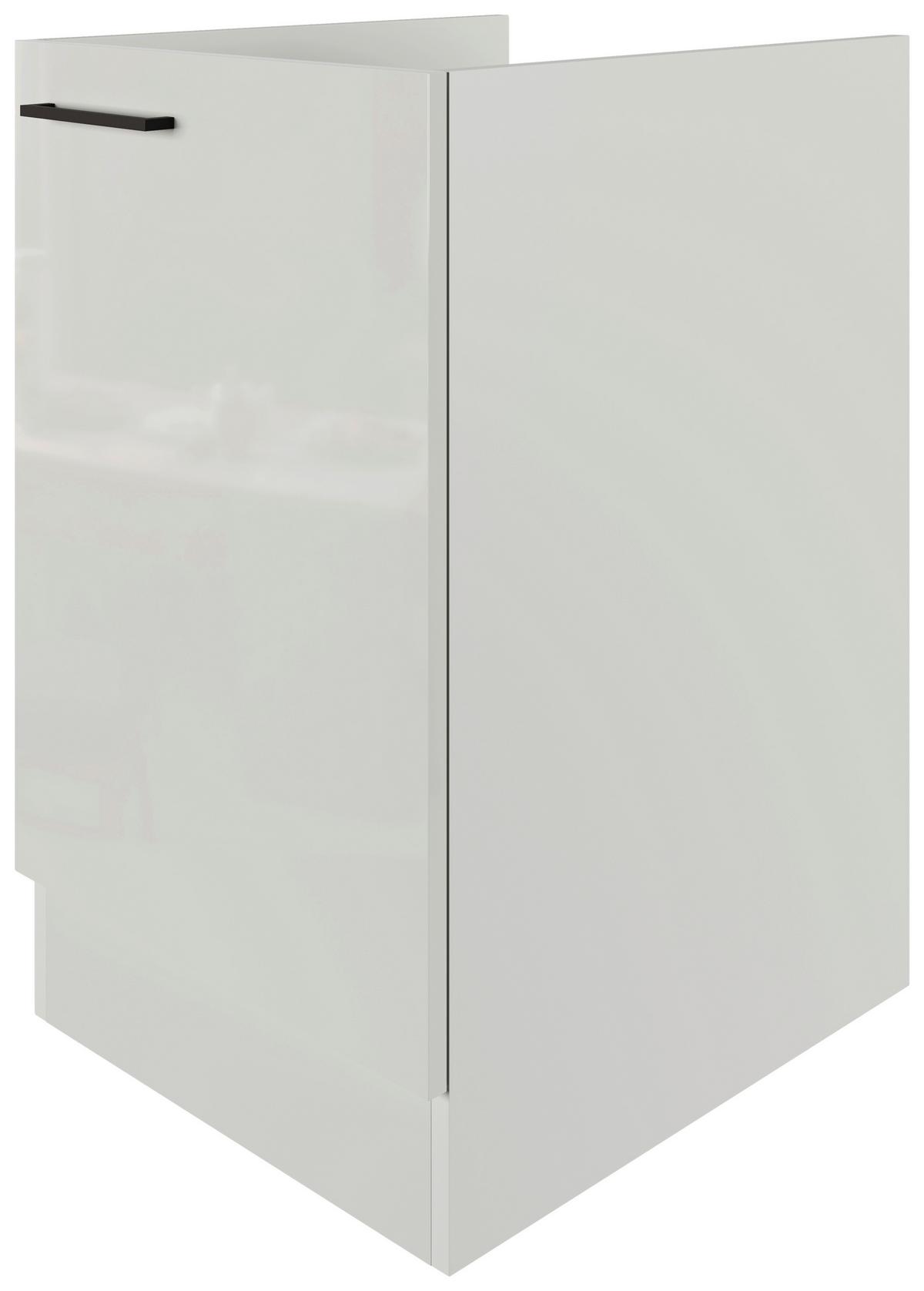 Spodnja Omarica Za Korito Levi, Svetlo Siva, Š. 50 Cm - črna/siva, Moderno, kovina/leseni material (50/82/60cm) - FlexWell