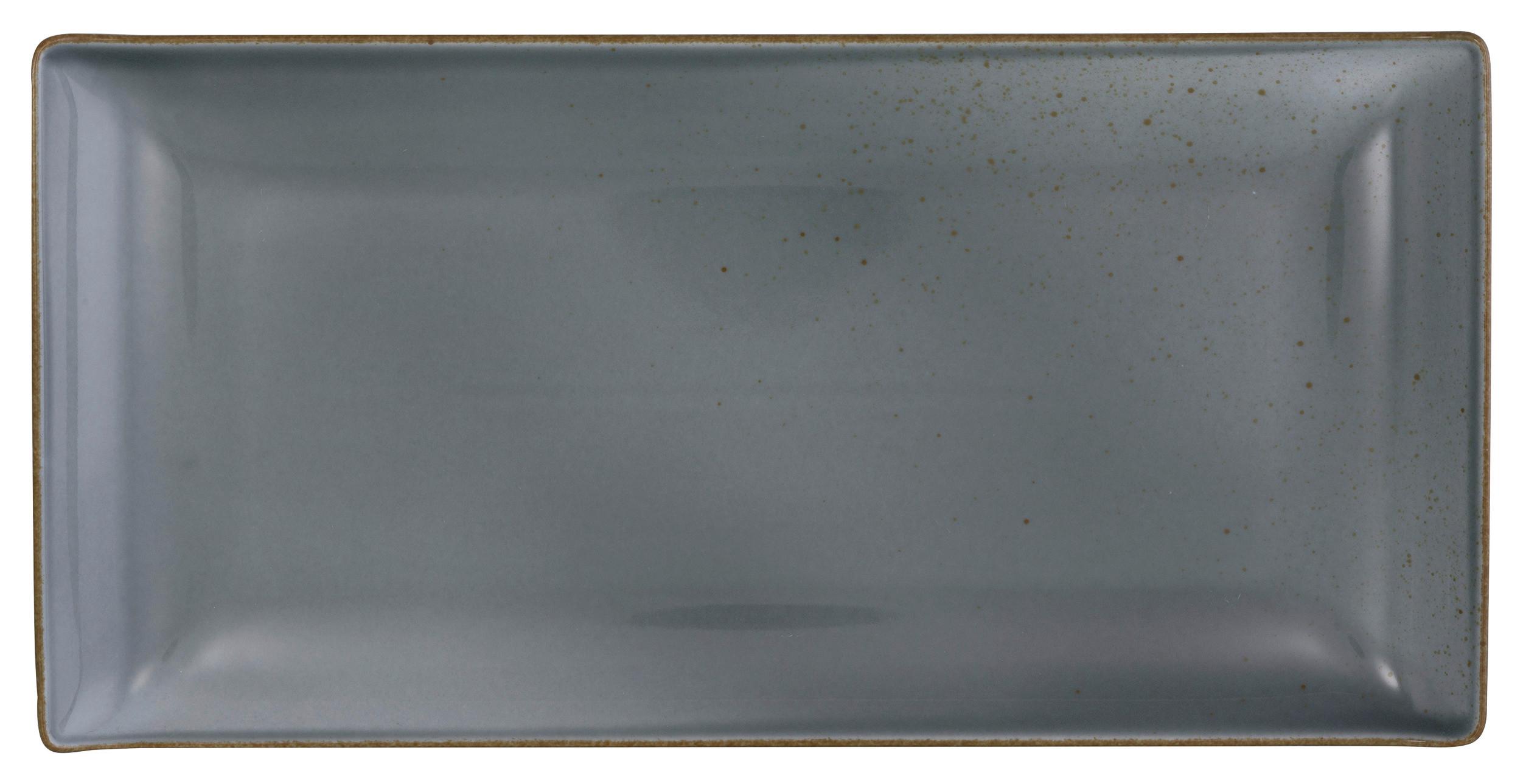 Kínálótál Capri - szürke, Modern, kerámia (32/16,5/2cm) - Premium Living