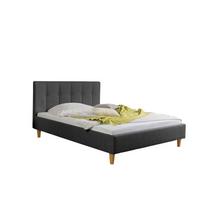 Polsterbett Kenny Anthrazit ca. 140x200 cm - Anthrazit/Naturfarben, MODERN, Holz/Textil (140/200cm) - Livetastic